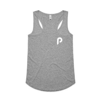 White Icon Razerback Singlet Thumbnail